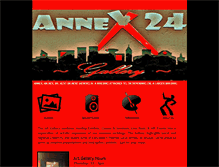 Tablet Screenshot of annex24gallery.com